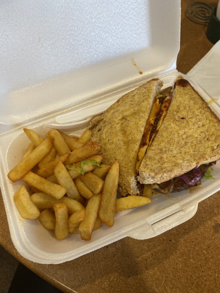 Best Shisanyama Lee-Ja-Eng Sandwich and Chips